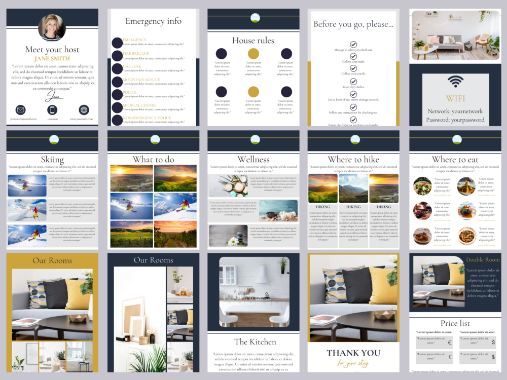 Airbnb Welcome Ebook Template