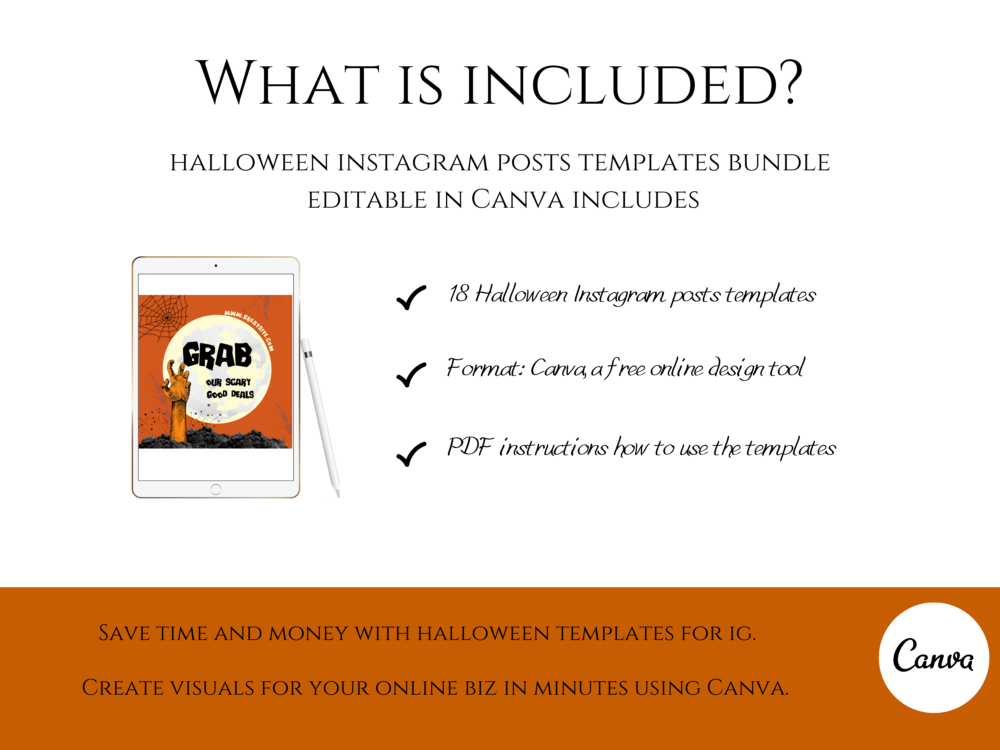 Halloween Posts Templates Bundle Kit
