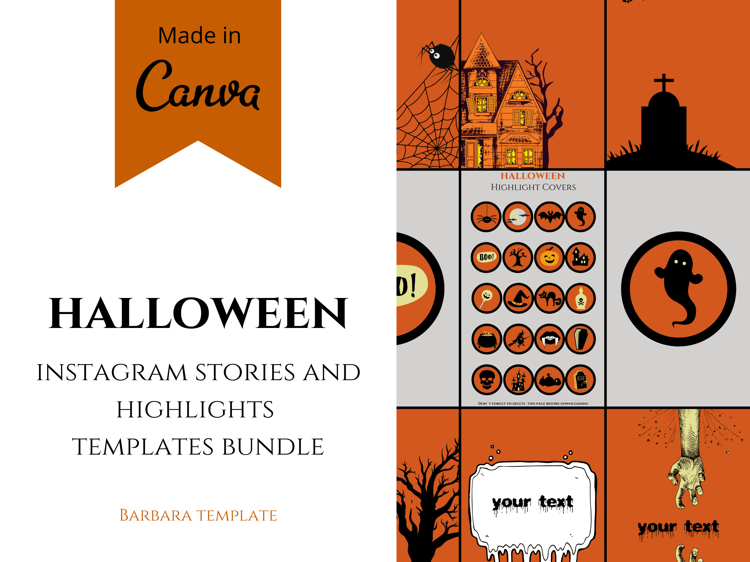 Halloween Instagram Stories and Highlights Templates