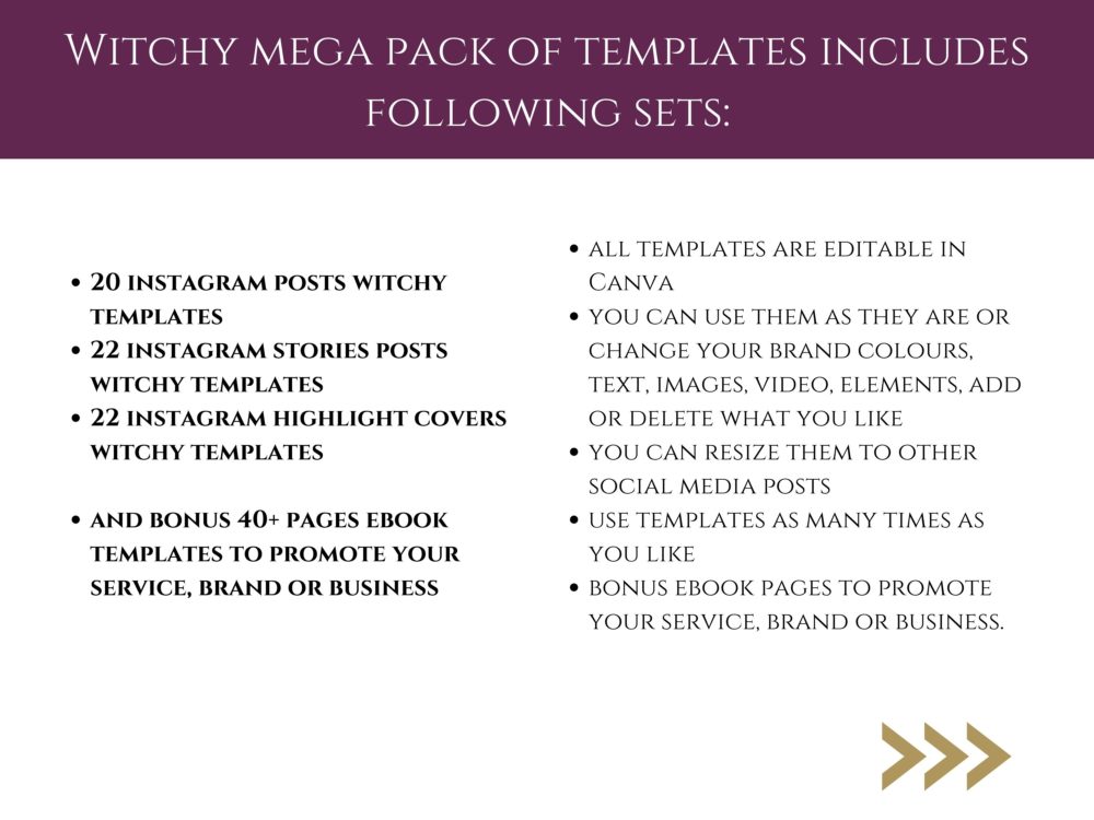 Witchy and Occult Mega Pack of templates bundle