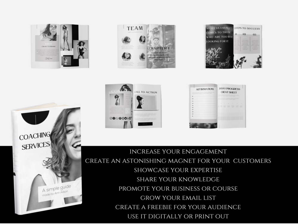 Minimalist ebook magnet opt-in template