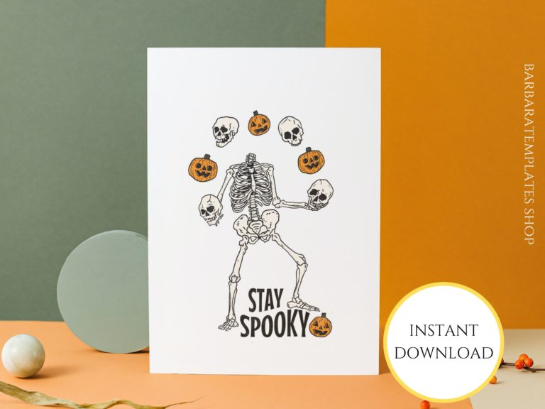 Stay Spooky Printable Digital Halloween Card