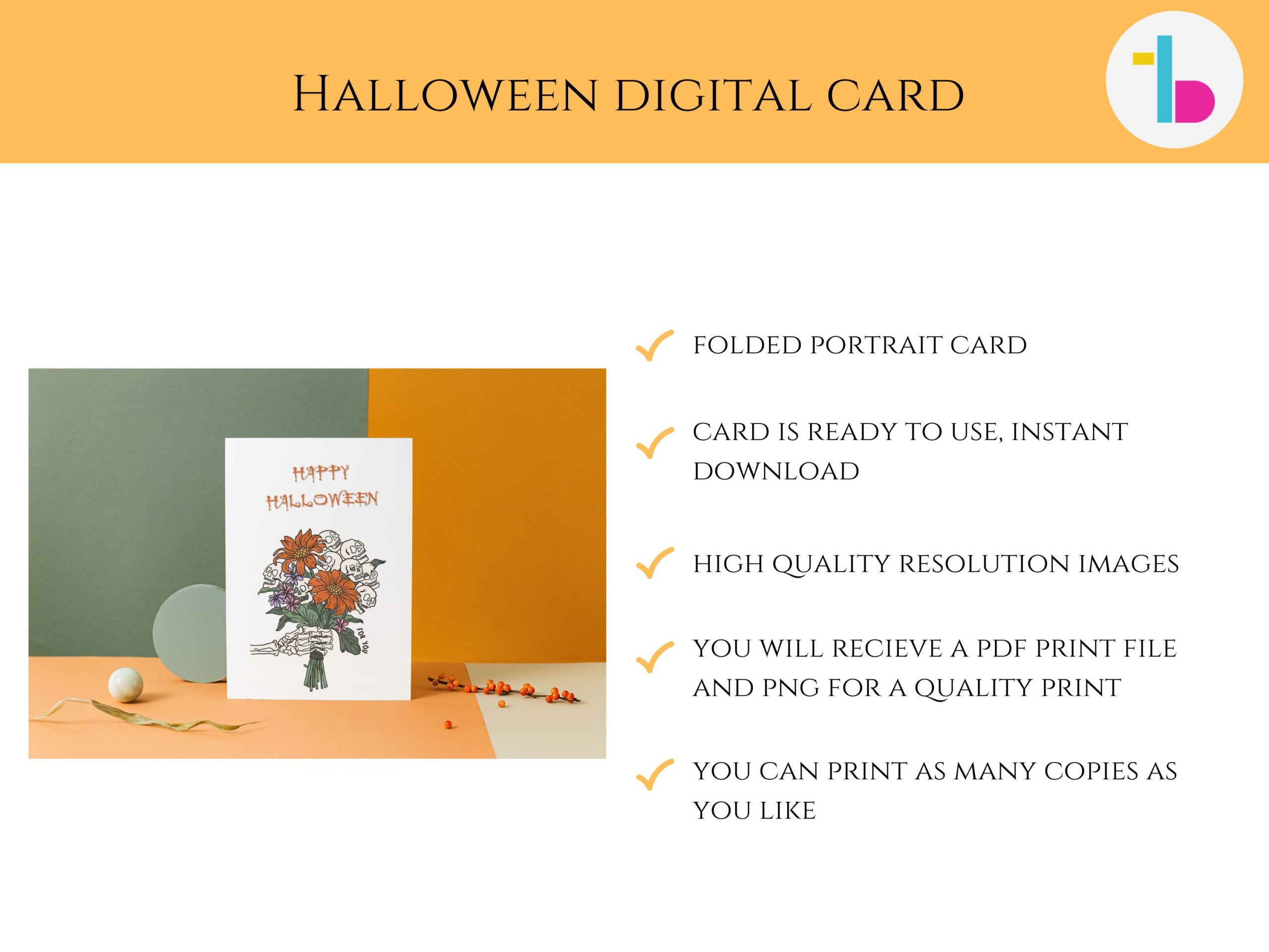 Happy Halloween editable Skeleton Card