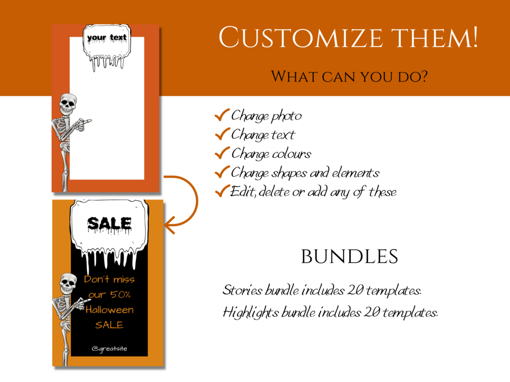Halloween Instagram Stories and Highlights Templates