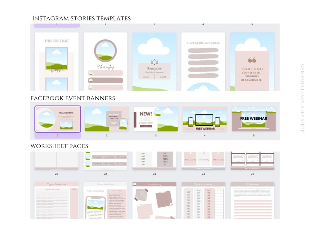 Social Media Mega Pack of 80 Templates for Online Business