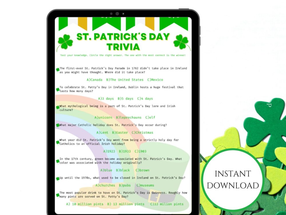 St. Patricks Day Family Printable Bundle