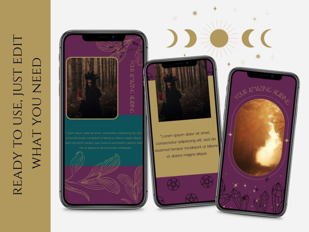 Witchy Occult Instagram Stories Bundle