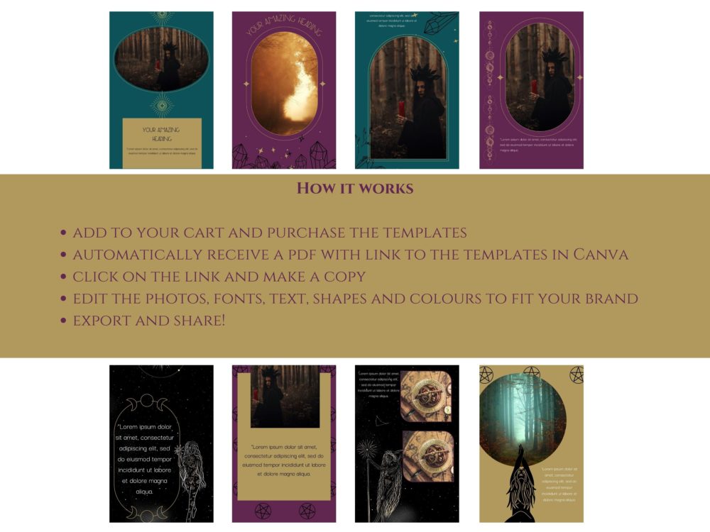 Witchy Occult Instagram Stories Bundle