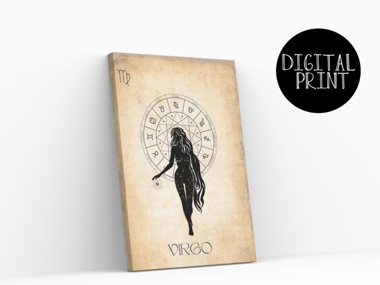 Astrology Poster, Virgo Gift, Virgo Poster