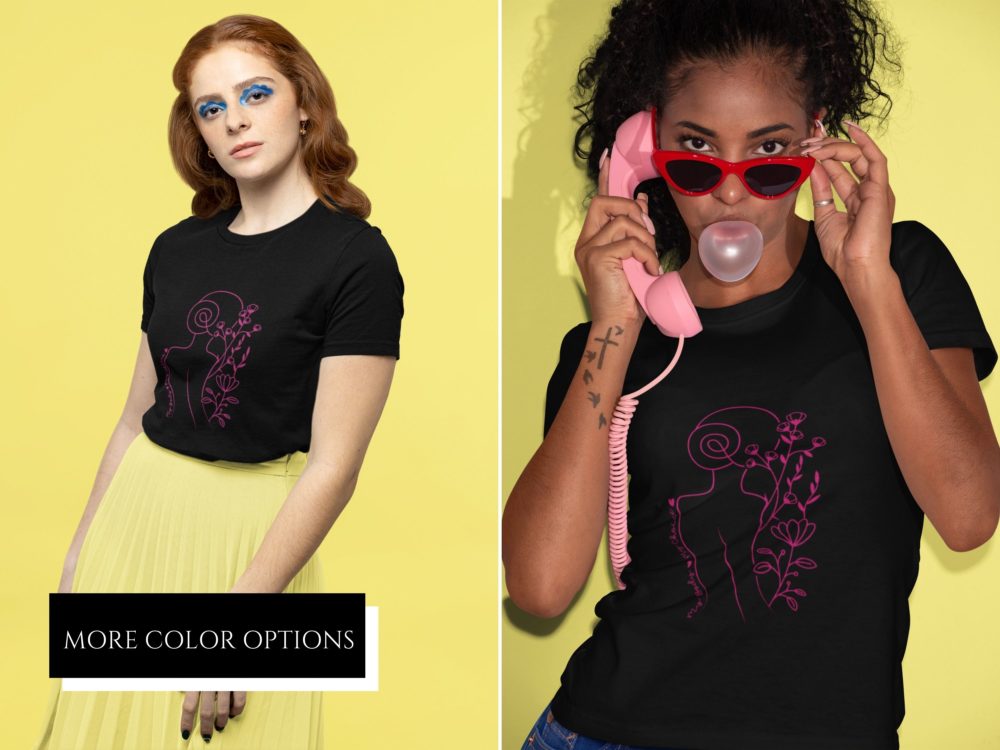 Line art womens rights shirt