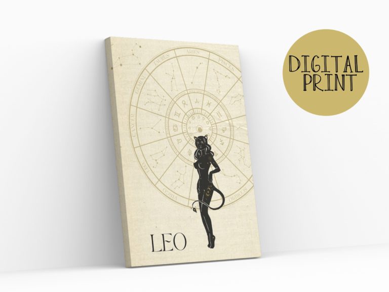 Leo Zodiac Digital Print