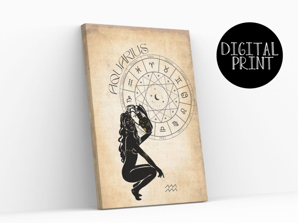 12pc Set Zodiac Print