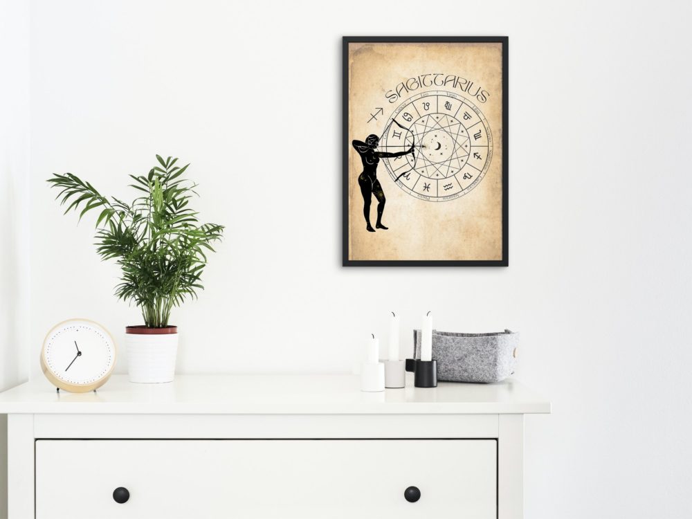 Sagittarius Gifts, Astrology Room Decor