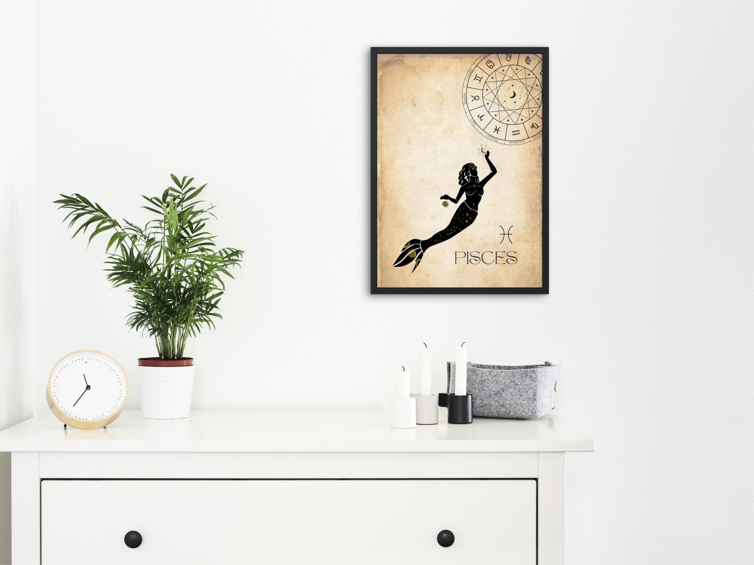 Pisces Zodiac Star Signs Printable Wall Art