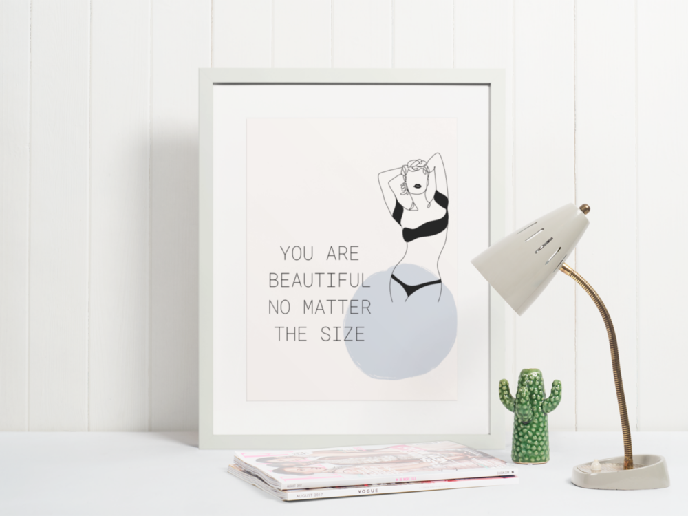 Set of Minimalist Digital Print Wall Art