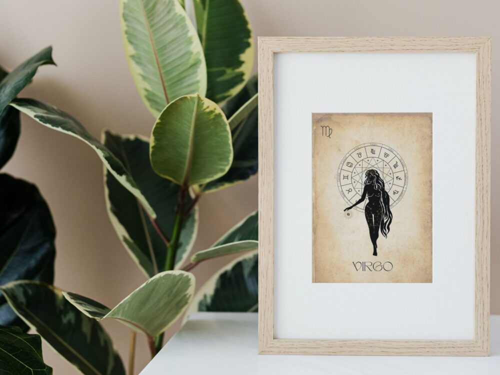 Astrology Poster, Virgo Gift, Virgo Poster