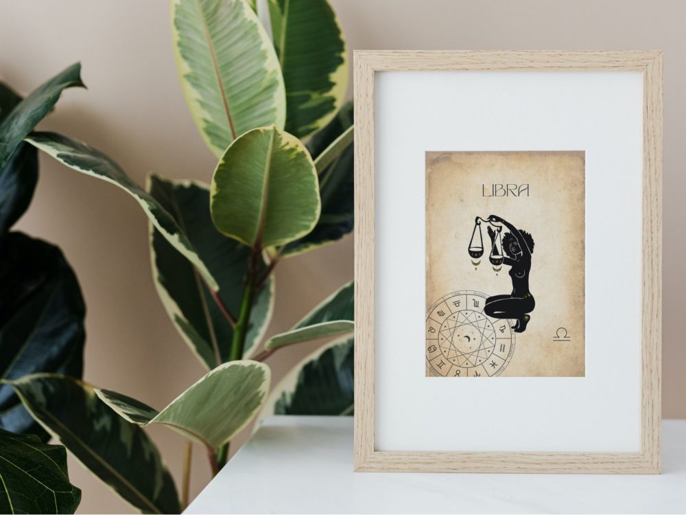 Libra Aesthetic Wall Art Print