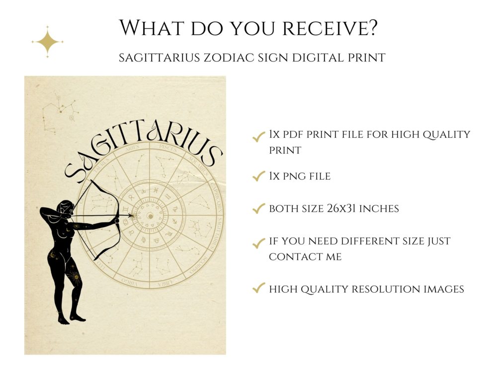 Sagittarius Digital Print