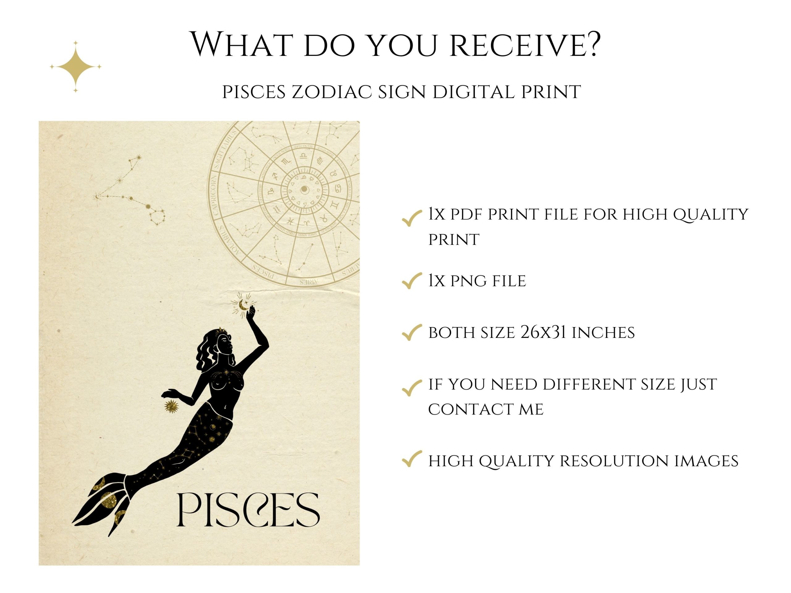 Pisces Digital Print