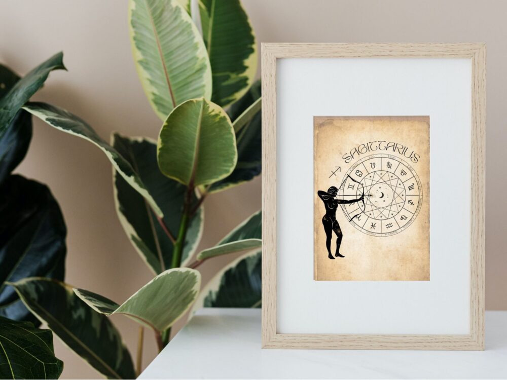 Fire Elements, Zodiac Digital Prints, Aries, Leo, Sagittarius Printable Wall Art