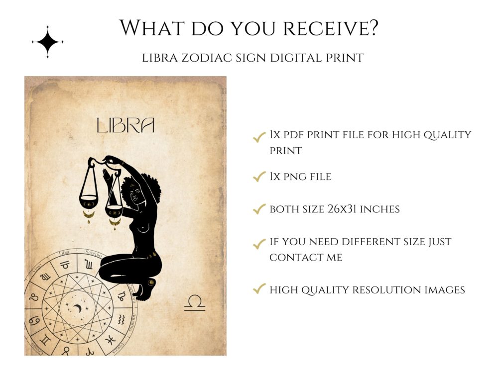 Libra Aesthetic Wall Art Print