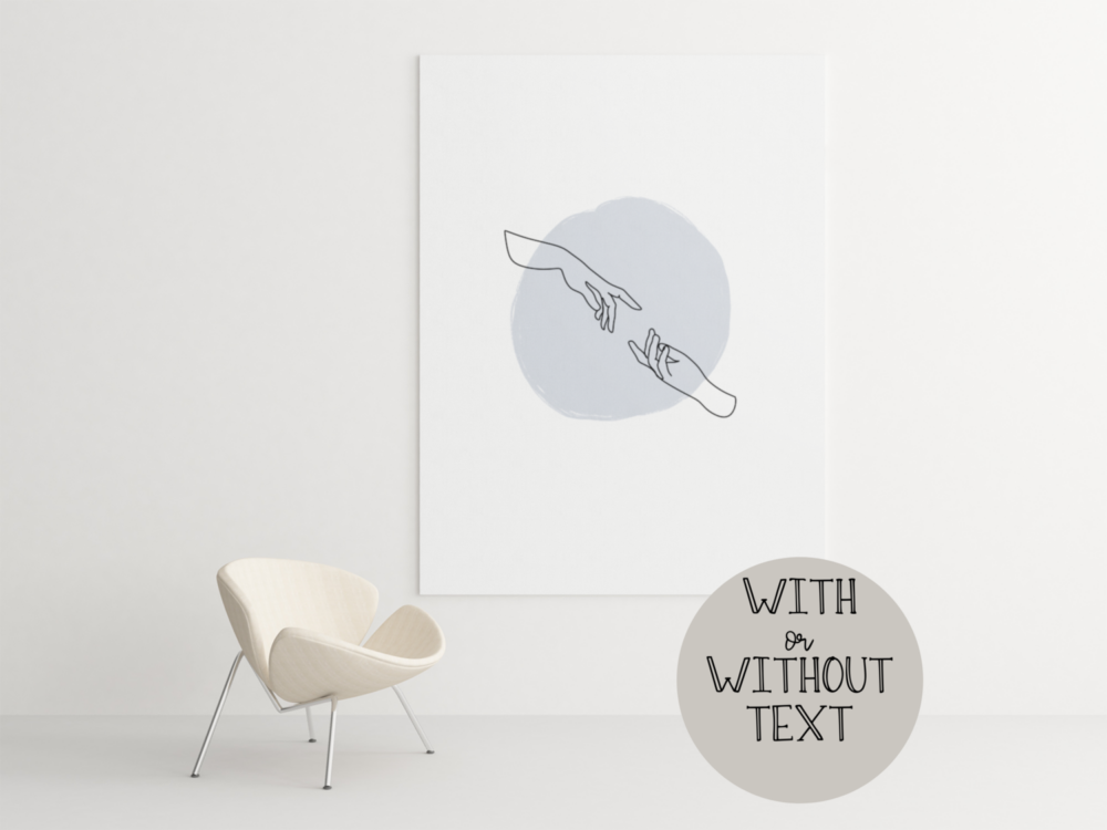 Set of Minimalist Digital Print Wall Art