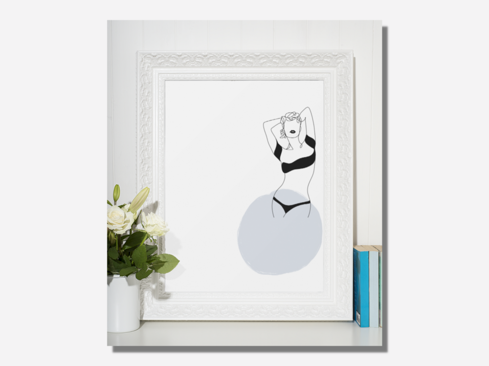 Set of Minimalist Digital Print Wall Art