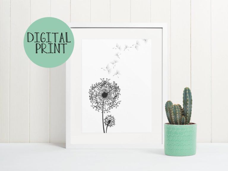 Dandelion Printable Wall Art