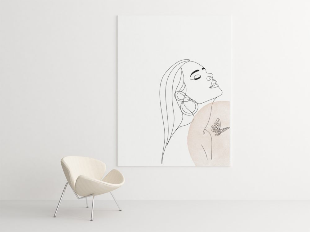 Minimalist Feminine Line Art Print Set
