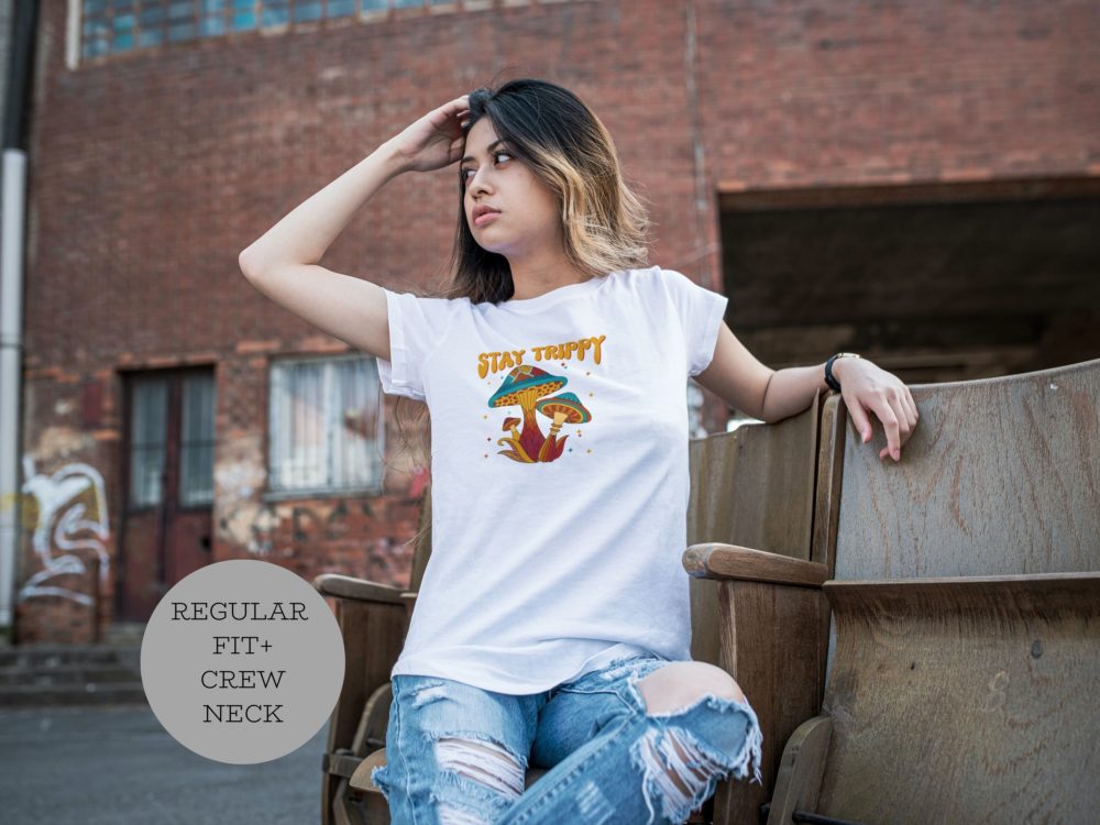 Retro magic mushrooms t-shirt