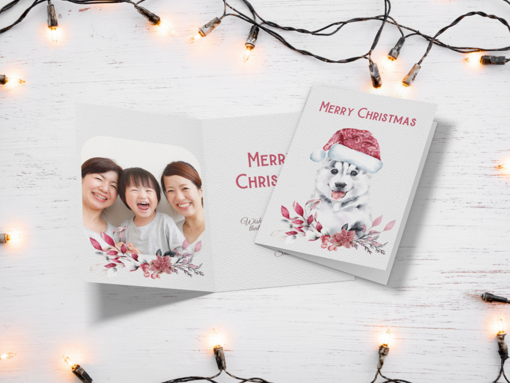 Christmas Cards with Watercolour Baby Animals