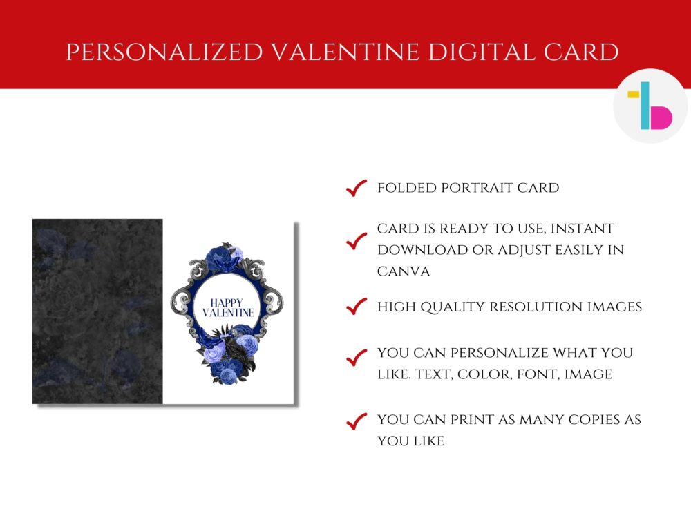 Printable and editable raven greeting card