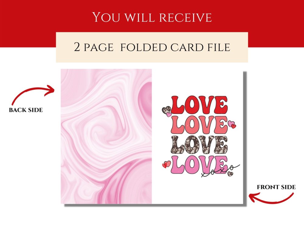 Love personalized Valentine card