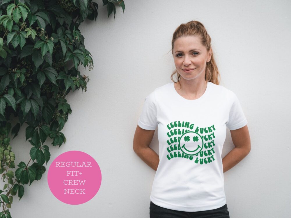 Feeling lucky shirt, Positive affirmation womes top