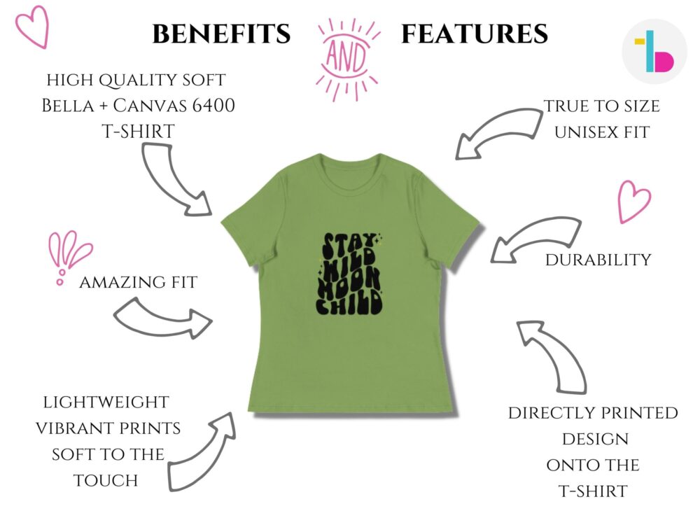Stay wild moon child motivational tshirt