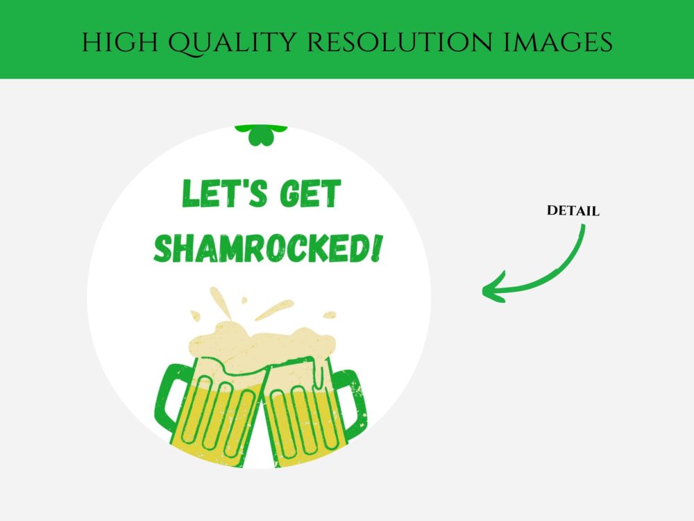 Lets Get Shamrocked St. Patricks Day Printable Card