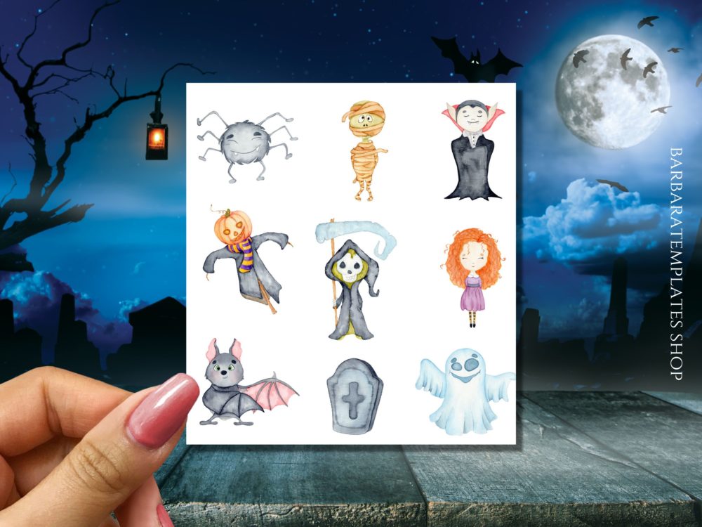 Cute Halloween stickers for kids