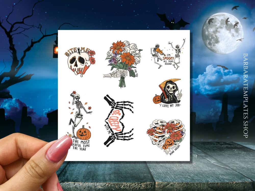 Skeletons sticker, pagan stickers