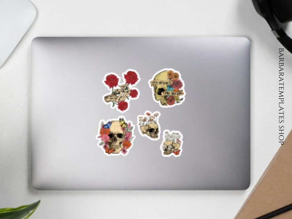 Sugar skull stickers