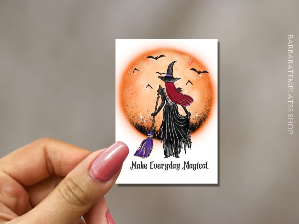 Halloween witchy stickers, planner stickers
