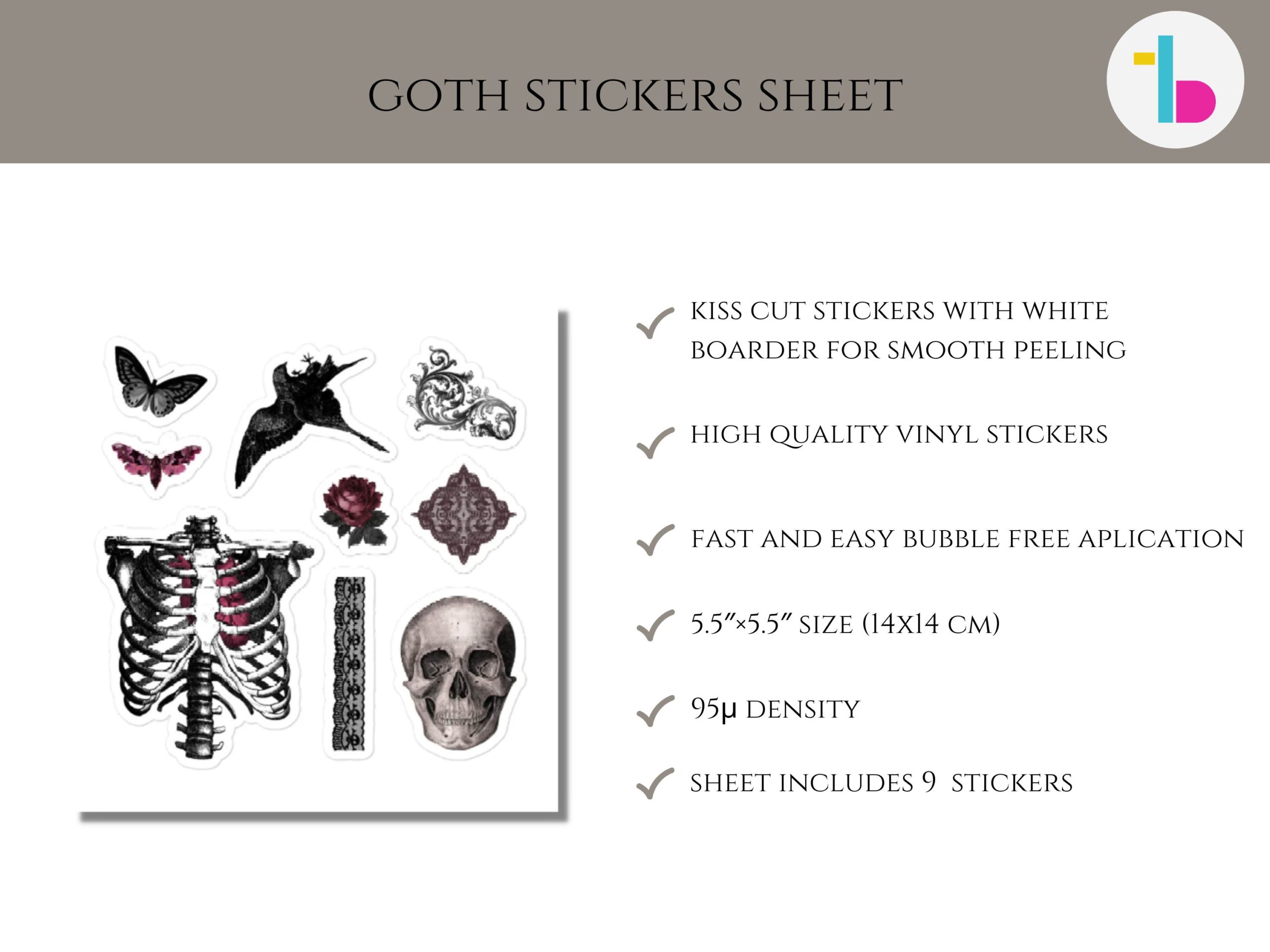 Gothic sticker pack