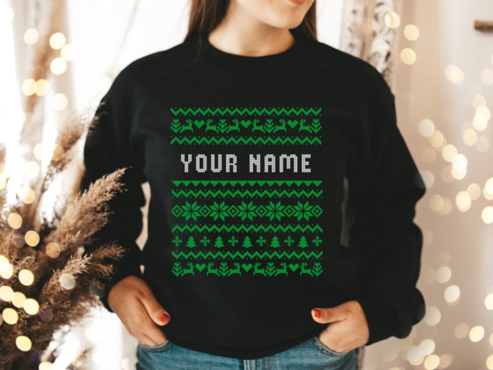 Christmas gift personalized ugly sweater