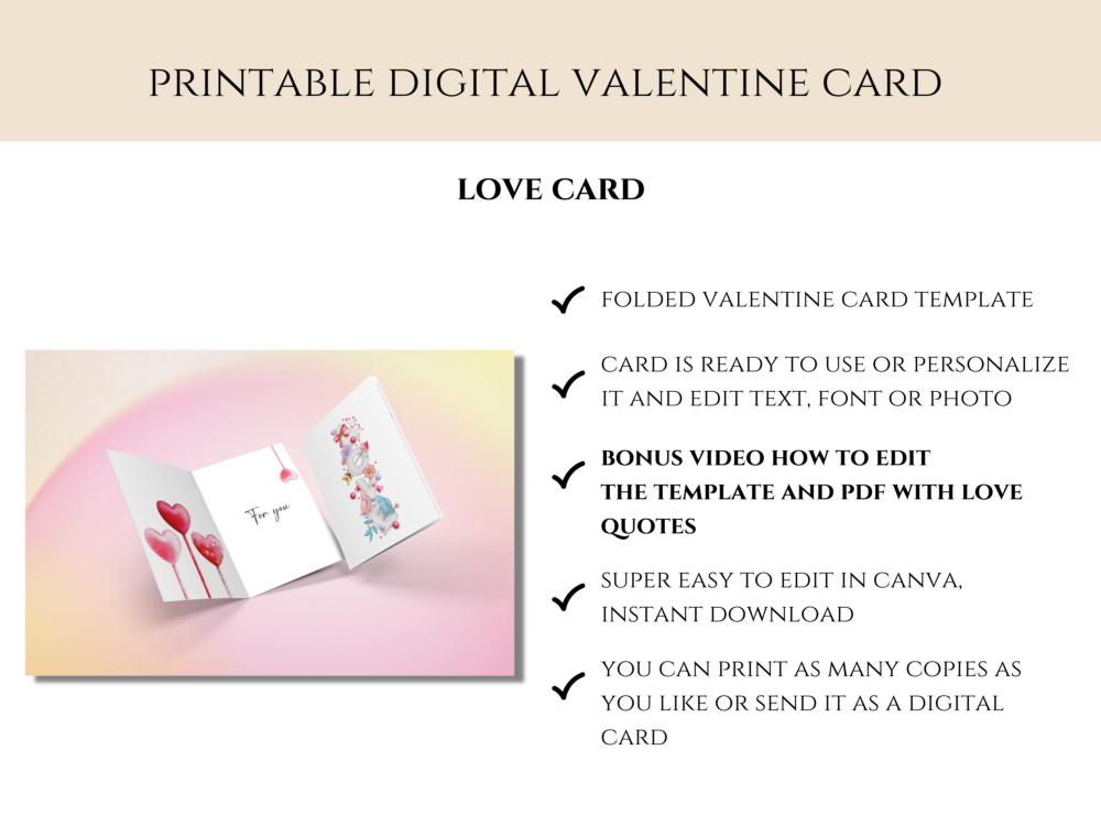 Personalized watercolor love Card