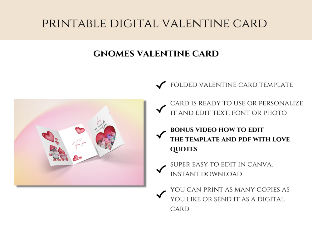 Gnomes Valentines Card
