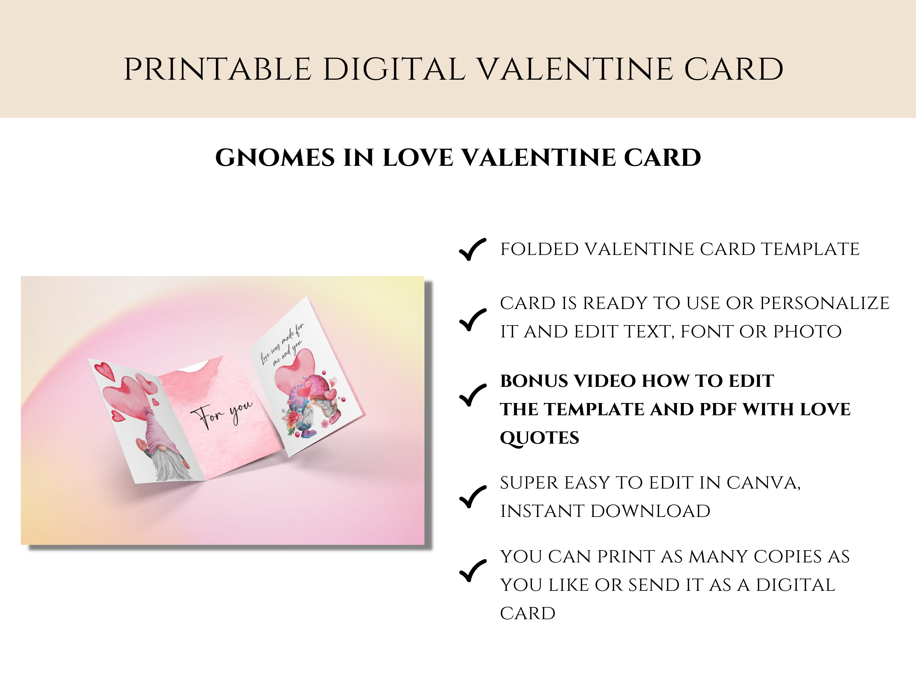 Gnomes Valentine Card