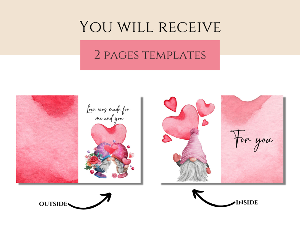 Gnomes Valentine Card