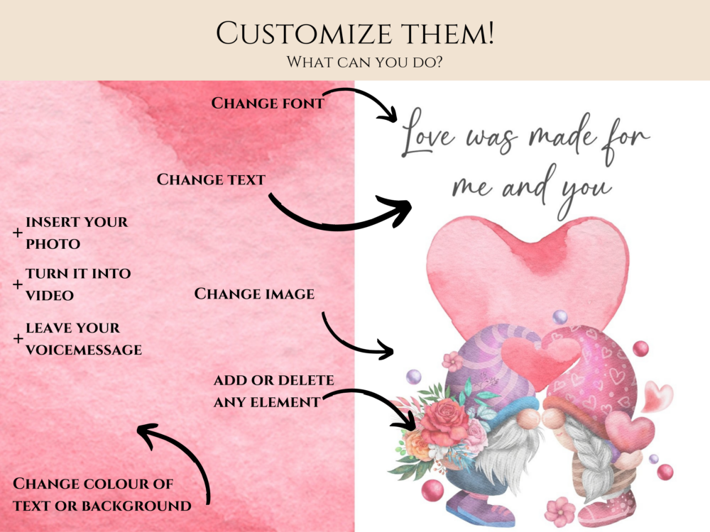 Gnomes Valentine Card