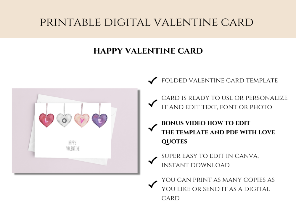 Happy Valentine Personalized Card