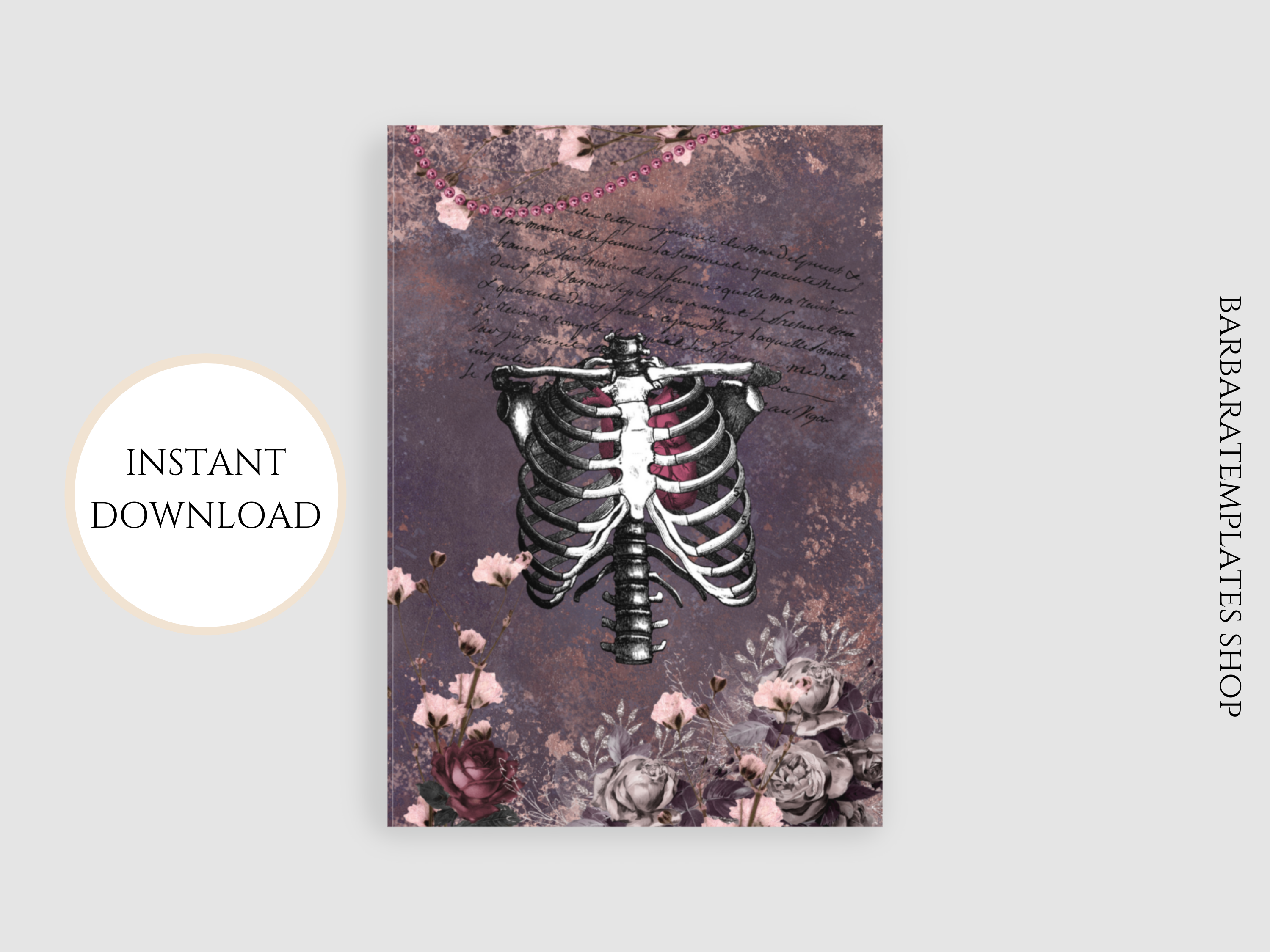 Goth Skeleton Romantic Valentine Card