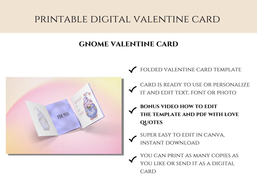 Very Peri Gnome Love Card